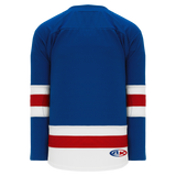 Athletic Knit (AK) H550BY-NYR534B Youth 2017 New York Rangers Royal Blue Hockey Jersey