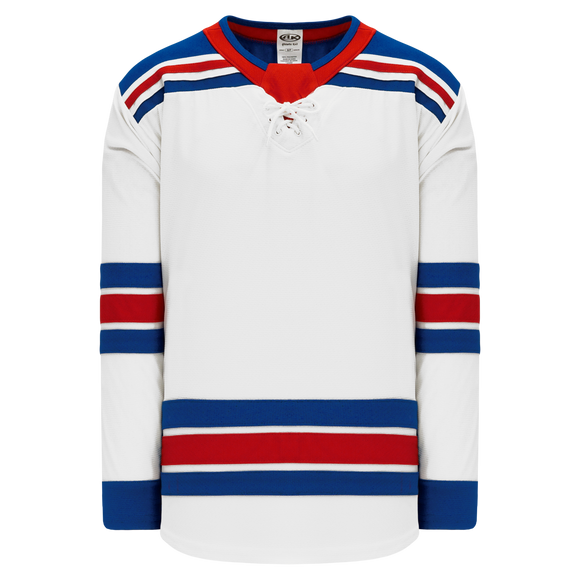 Athletic Knit (AK) H550BY-NYR535B Youth 2017 New York Rangers White Hockey Jersey