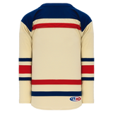 Athletic Knit (AK) H550BA-NYR869B New Adult New York Rangers Winter Classic Sand Hockey Jersey