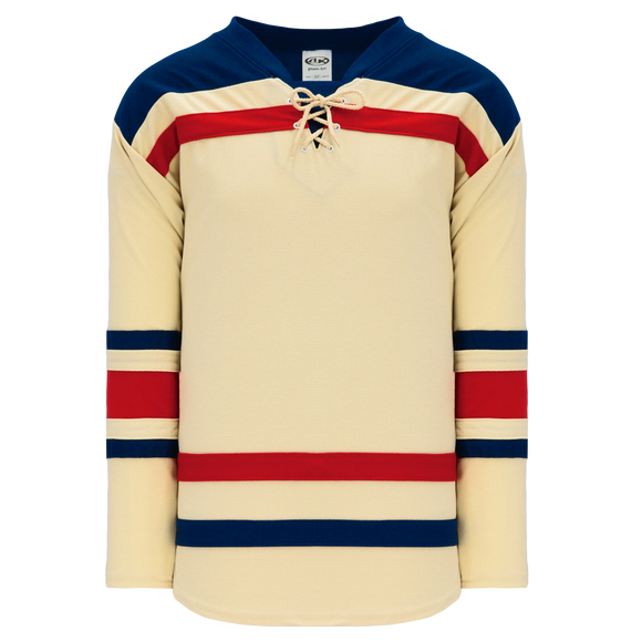 Athletic Knit (AK) H550BY-NYR869B New Youth New York Rangers Winter Classic Sand Hockey Jersey