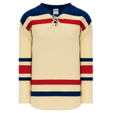 Athletic Knit (AK) H550BY-NYR869B New Youth New York Rangers Winter Classic Sand Hockey Jersey