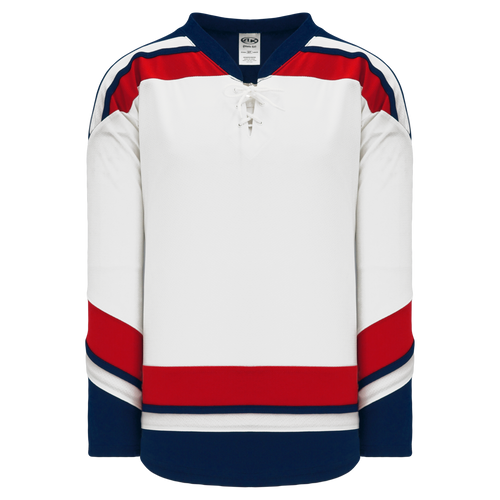 Athletic Knit (AK) H550BA-USA862B New Adult 2006 Team USA White Hockey Jersey - PSH Sports