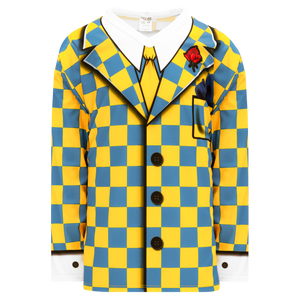Athletic Knit (AK) H550CA-DON797C Adult Sublimated The "Don" Maize and Sky Blue Hockey Jersey