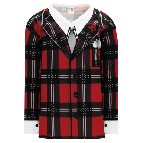 Athletic Knit (AK) H550CA-DON798C Adult Sublimated The "Don" Red Hockey Jersey - PSH Sports