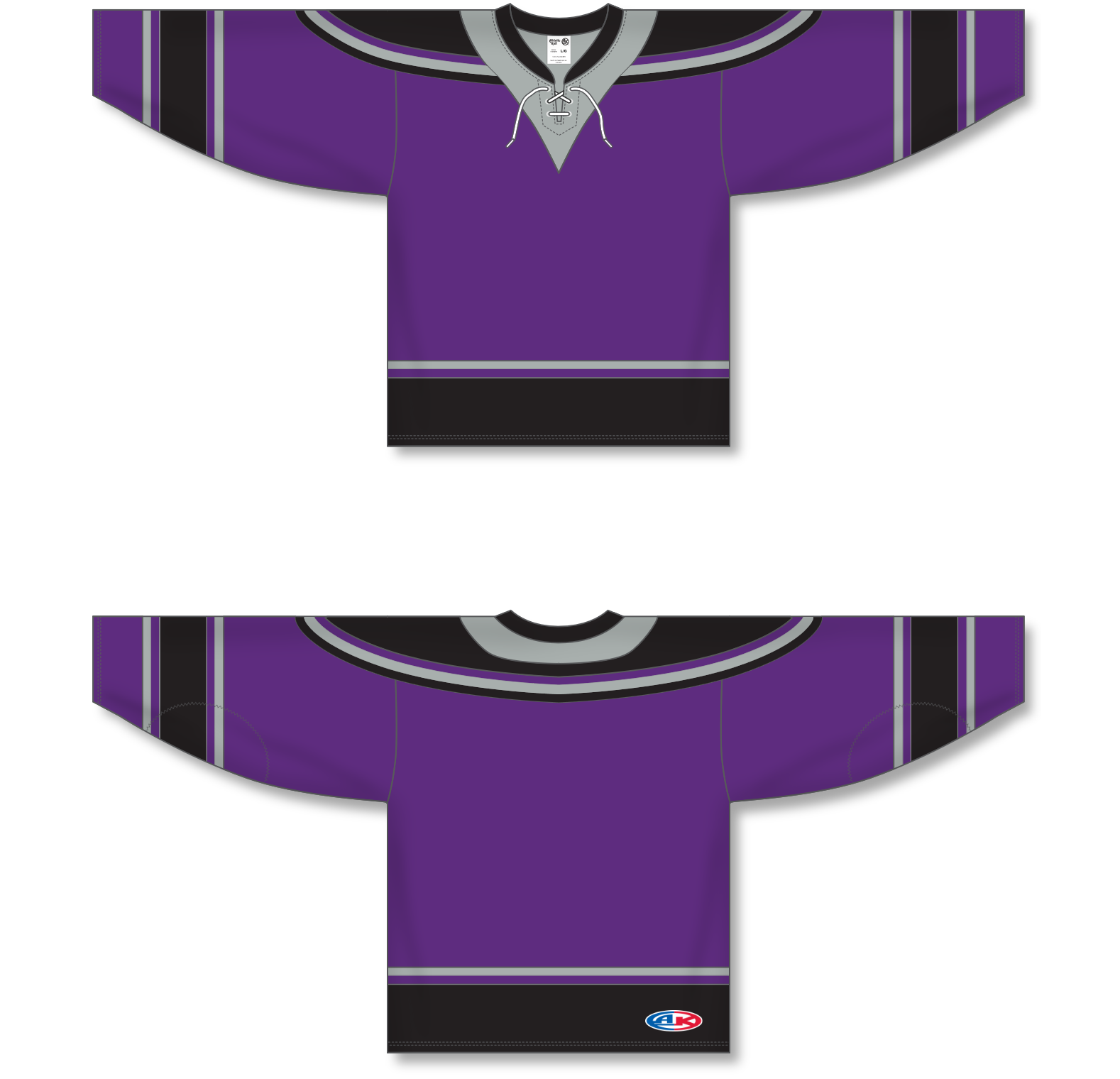 purple and black la kings jersey