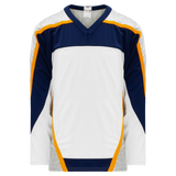 Athletic Knit (AK) H550CY-NAS672C Youth Nashville Predators White Hockey Jersey