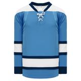 Athletic Knit (AK) H550CY-PIT794C New Youth 2008 Pittsburgh Penguins Third Sky Blue Hockey Jersey