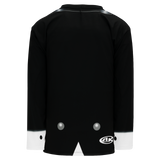Athletic Knit (AK) H550CY-TUX795C Youth Sublimated Black Tuxedo Hockey Jersey