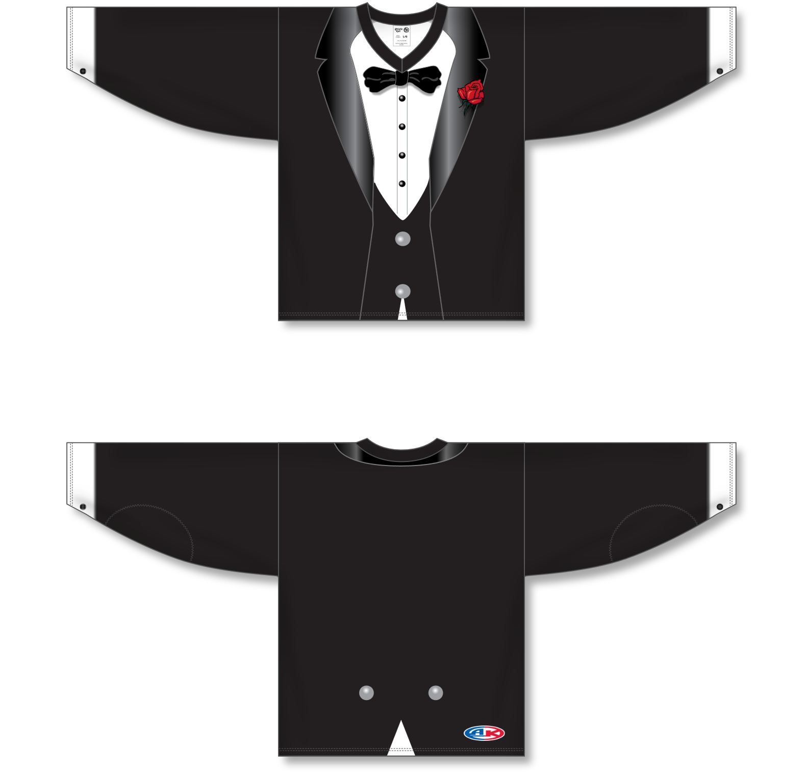 H550C Pro Hockey Jersey - Tuxedo Black - Sports Jerseys Canada