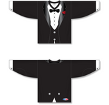 Athletic Knit (AK) H550C Sublimated Black Tuxedo Hockey Jersey - PSH Sports