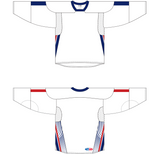 Athletic Knit (AK) H550C 2006 Team USA White Hockey Jersey - PSH Sports