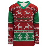 Athletic Knit (AK) ZH101-H1203 Sublimated Ugly Christmas Sweater Hockey Jersey