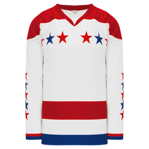 Athletic Knit (AK) H550CY-WAS908C Youth Sublimated 2011 Washington Capitals Winter Classic White Hockey Jersey