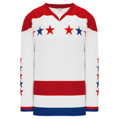 Athletic Knit (AK) H550CA-WAS908C Adult Sublimated 2011 Washington Capitals Winter Classic White Hockey Jersey