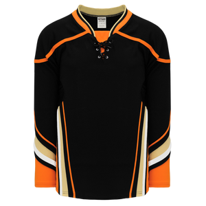 Athletic Knit (AK) H550DY-ANA538D 2014 Youth Anaheim Ducks Black Hockey Jersey
