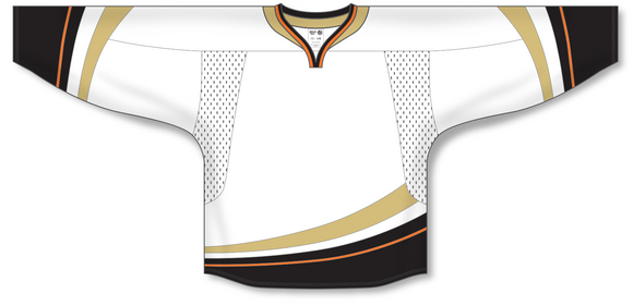 Athletic Knit (AK) H550D 2007 Anaheim Ducks White Hockey Jersey - PSH Sports