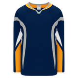 Athletic Knit (AK) H550DY-BUF800D 2008 Youth Buffalo Sabres Navy Hockey Jersey
