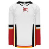 Athletic Knit (AK) H550DY-CAL719D 2017 Youth Calgary Flames White Hockey Jersey