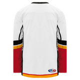 Athletic Knit (AK) H550D 2013 Calgary Flames White Hockey Jersey - PSH Sports