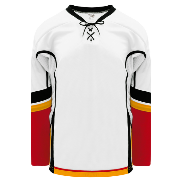 Athletic Knit (AK) H550D 2013 Calgary Flames White Hockey Jersey - PSH Sports