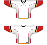 Athletic Knit (AK) H550D 2013 Calgary Flames White Hockey Jersey - PSH Sports