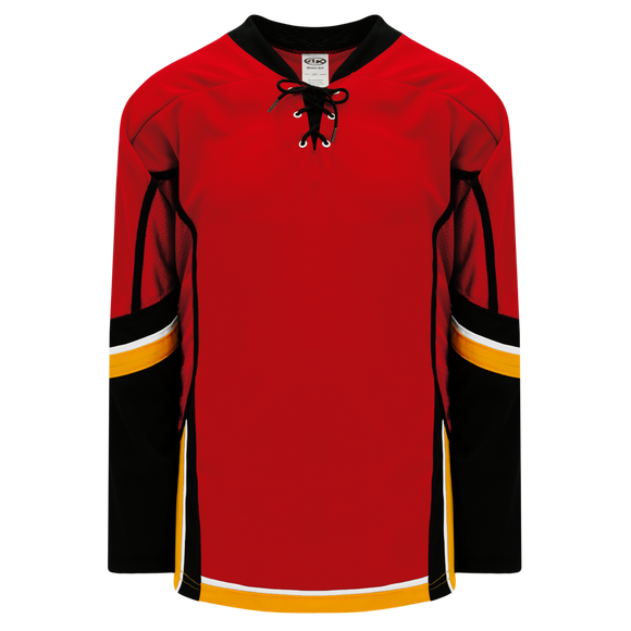 Athletic Knit (AK) H550D 2013 Calgary Flames Red Hockey Jersey - PSH Sports