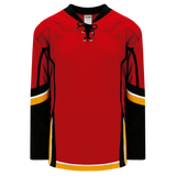 Athletic Knit (AK) H550D 2013 Calgary Flames Red Hockey Jersey - PSH Sports
