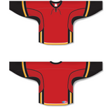 Athletic Knit (AK) H550D 2013 Calgary Flames Red Hockey Jersey - PSH Sports