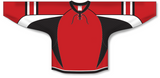 Athletic Knit (AK) H550D 2009 Ottawa Senators Third Red Hockey Jersey - PSH Sports