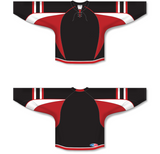 Athletic Knit (AK) H550D 2009 Ottawa Senators Third Black Hockey Jersey - PSH Sports