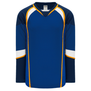 Athletic Knit (AK) H550DA-STL846D 2011 Adult St. Louis Blues Royal Blue Hockey Jersey