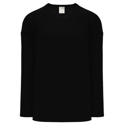 Athletic Knit (AK) H6000A-001 Adult Black Practice Hockey Jersey - PSH Sports