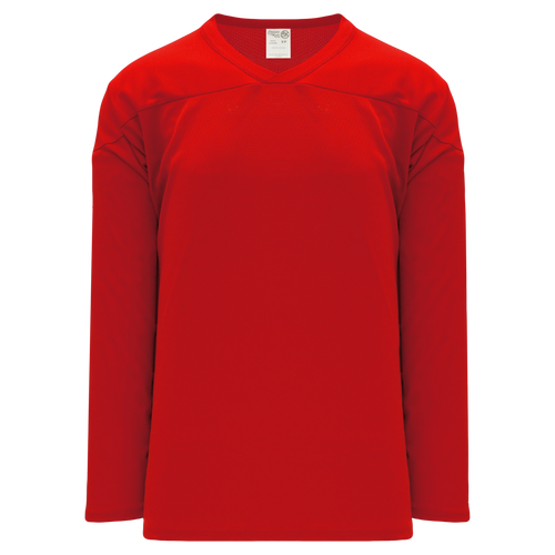 Athletic Knit (AK) H6000A-005 Adult Red Practice Hockey Jersey - PSH Sports