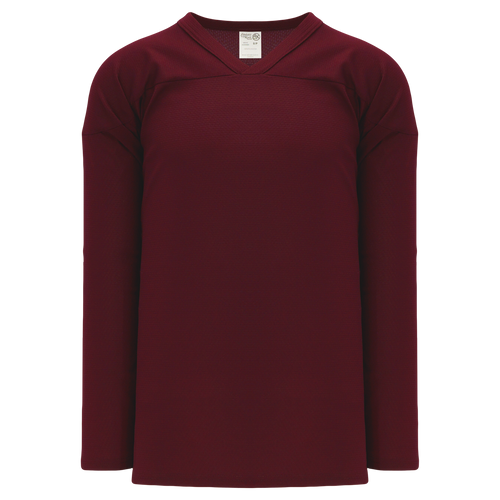 Athletic Knit (AK) H6000A-009 Adult Maroon Practice Hockey Jersey - PSH Sports