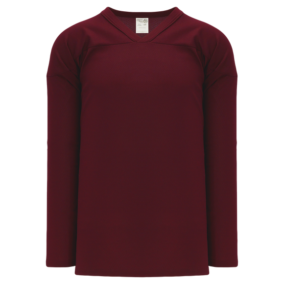 Athletic Knit (AK) H6000A-009 Adult Maroon Practice Hockey Jersey