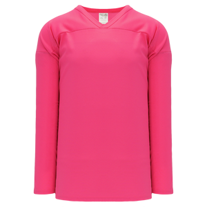 Athletic Knit (AK) H6000A-014 Adult Pink Practice Hockey Jersey