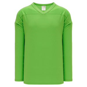Athletic Knit (AK) H6000A-031 Adult Lime Green Practice Hockey Jersey