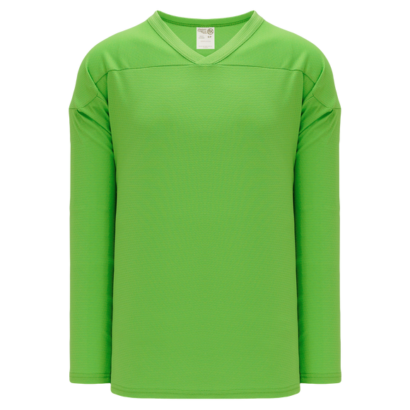Athletic Knit (AK) H6000A-031 Adult Lime Green Practice Hockey Jersey
