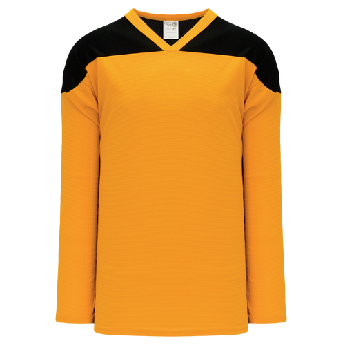 Athletic Knit (AK) H6100Y-213 Youth Gold/Black League Hockey Jersey - PSH Sports