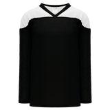Athletic Knit (AK) H6100A-221 Adult Black/White League Hockey Jersey