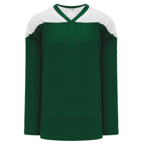Athletic Knit (AK) H6100Y-260 Youth Dark Green/White League Hockey Jersey - PSH Sports