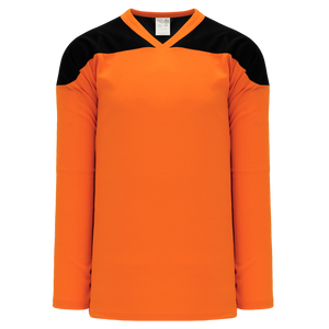 Athletic Knit (AK) H6100Y-263 Youth Orange/Black League Hockey Jersey