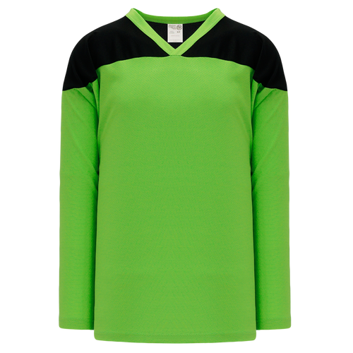 Athletic Knit (AK) H6100Y-269 Youth Lime Green/Black League Hockey Jersey - PSH Sports