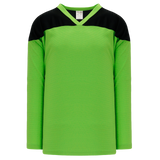 Athletic Knit (AK) H6100Y-269 Youth Lime Green/Black League Hockey Jersey