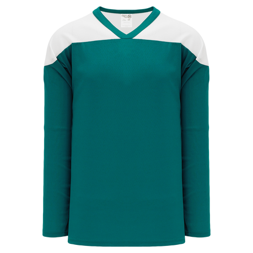 Athletic Knit (AK) H6100Y-288 Youth Pacific Teal/White League Hockey Jersey - PSH Sports