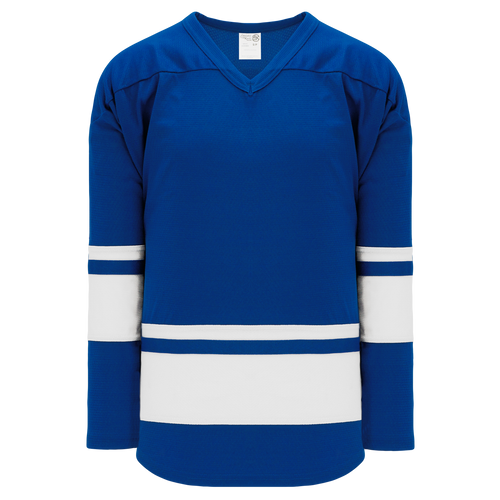 Athletic Knit (AK) H6400A-206 Adult Royal Blue/White League Hockey Jersey - PSH Sports