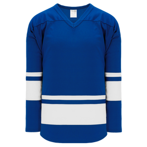 Athletic Knit (AK) H6400A-206 Adult Royal Blue/White League Hockey Jersey