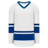 Athletic Knit (AK) H6400Y-207 Youth White/Royal Blue League Hockey Jersey