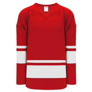 Athletic Knit (AK) H6400Y-208 Youth Red/White League Hockey Jersey