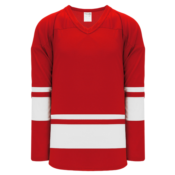 Athletic Knit (AK) H6400Y-208 Youth Red/White League Hockey Jersey